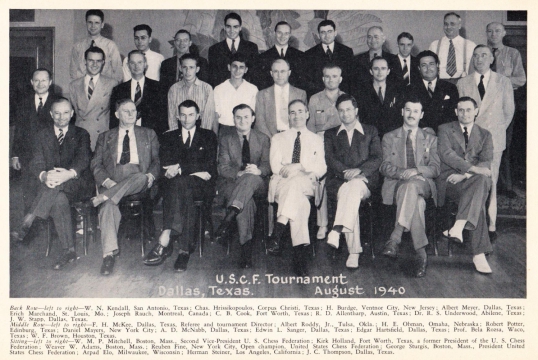 Участники открытого чемпионата США, Даллас, Техас, 1940 г. 